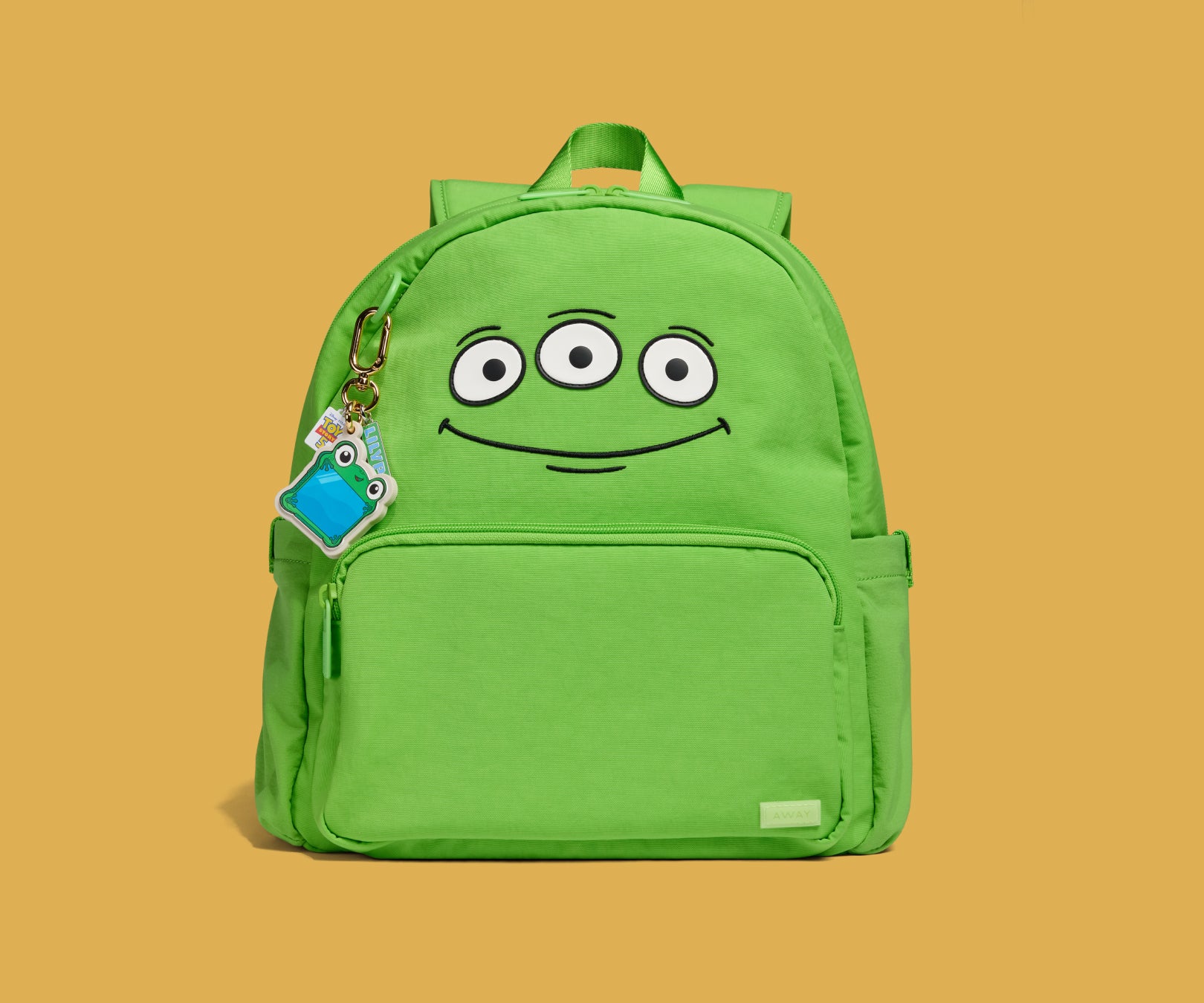 Kids Backpack in Alien Green