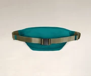 Back view of The Packable Sling Bag's adjustable crossbody strap and buckle closure