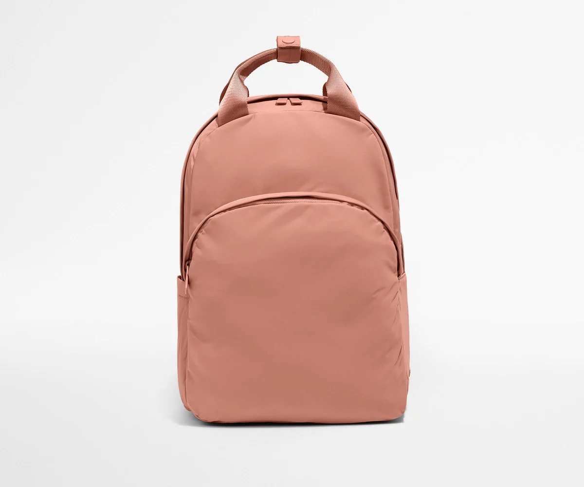 Front view of the Featherlight Backpack with top handles