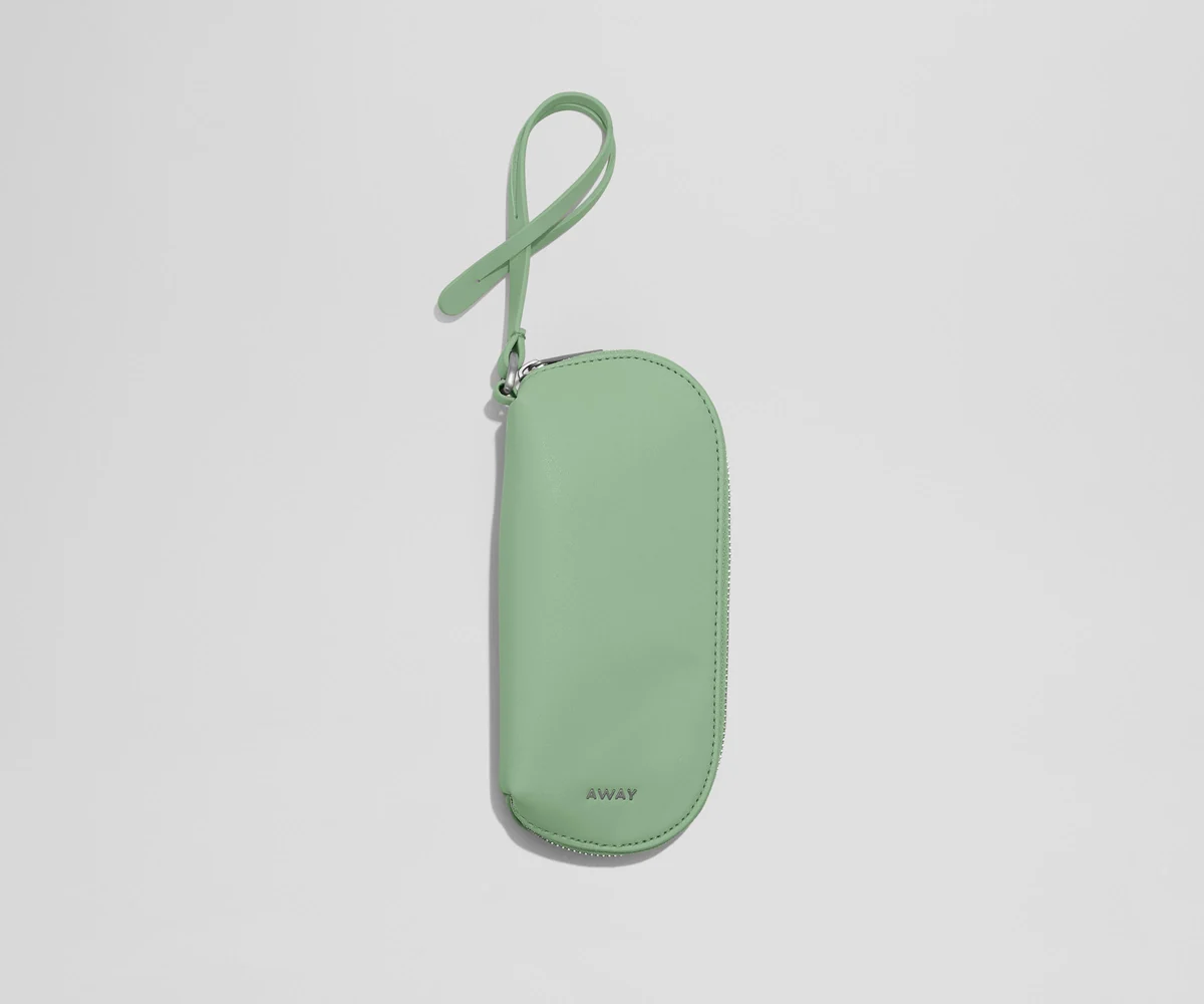 Sunglasses Pouch with leather strap