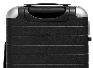 The Aluminum Edge Bigger Carry-On in Jet Black