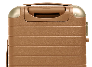 The Aluminum Edge Carry-On in Cognac Brown