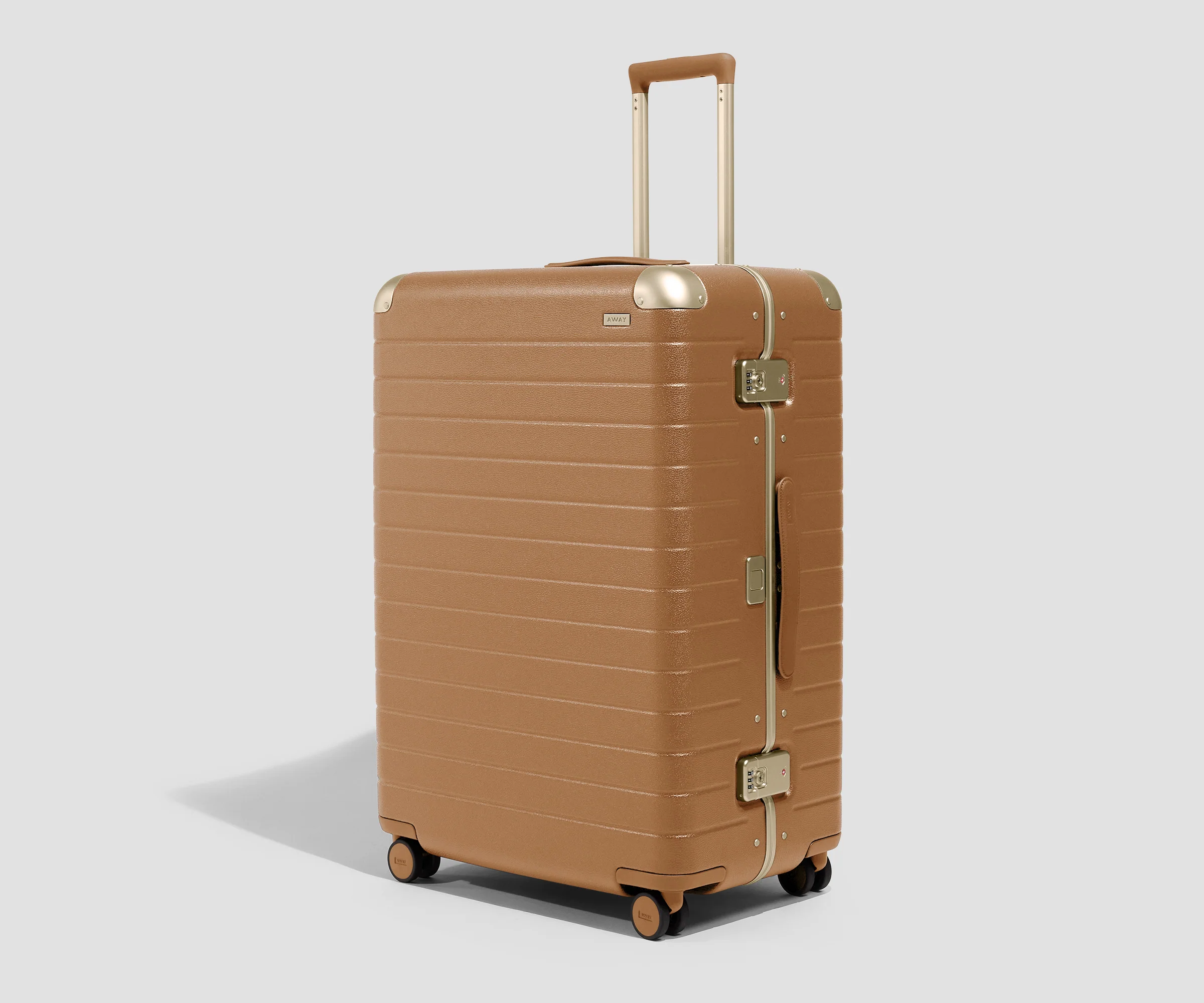 The Aluminum Edge Large in Cognac Brown