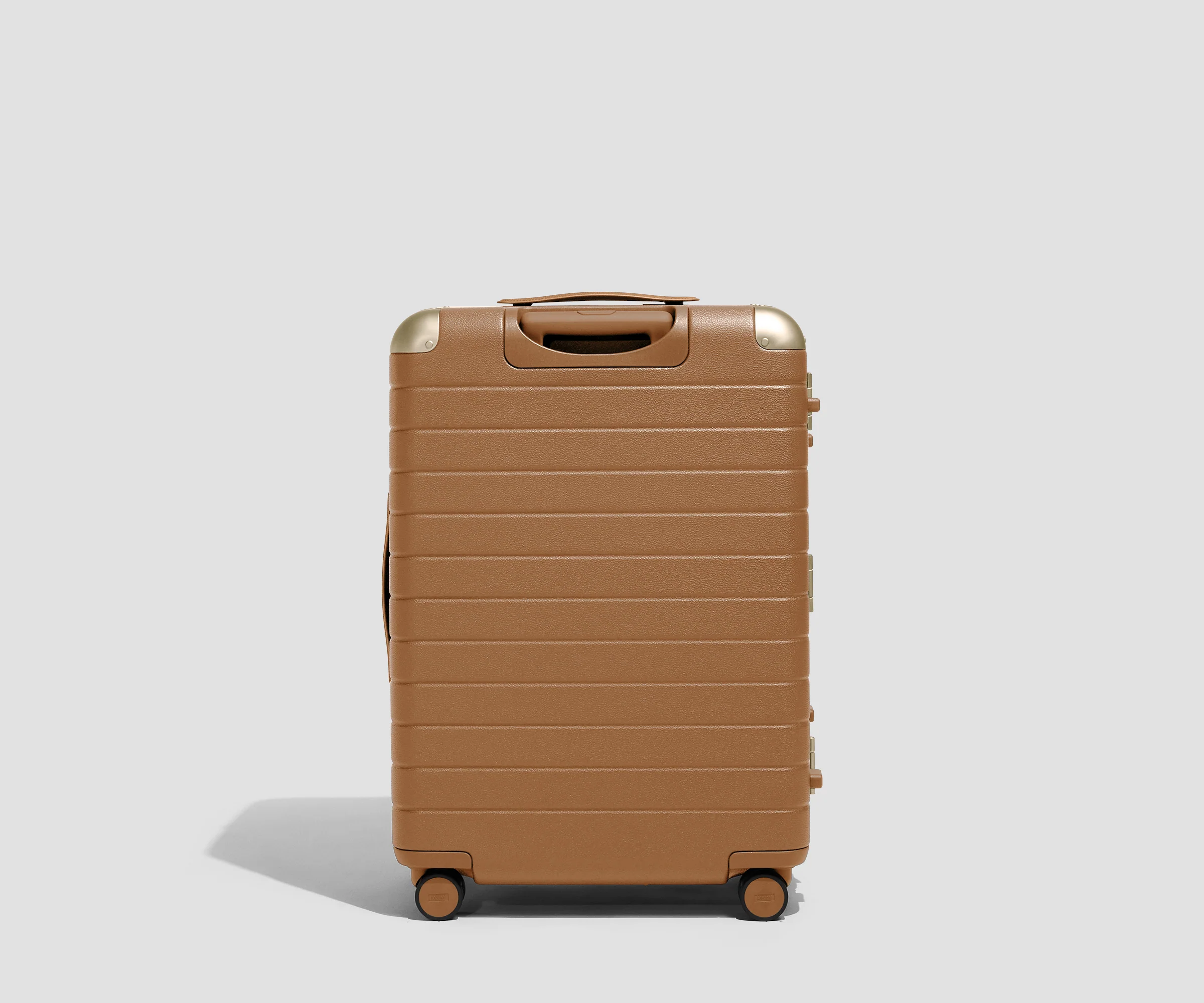 The Aluminum Edge Medium in Cognac Brown
