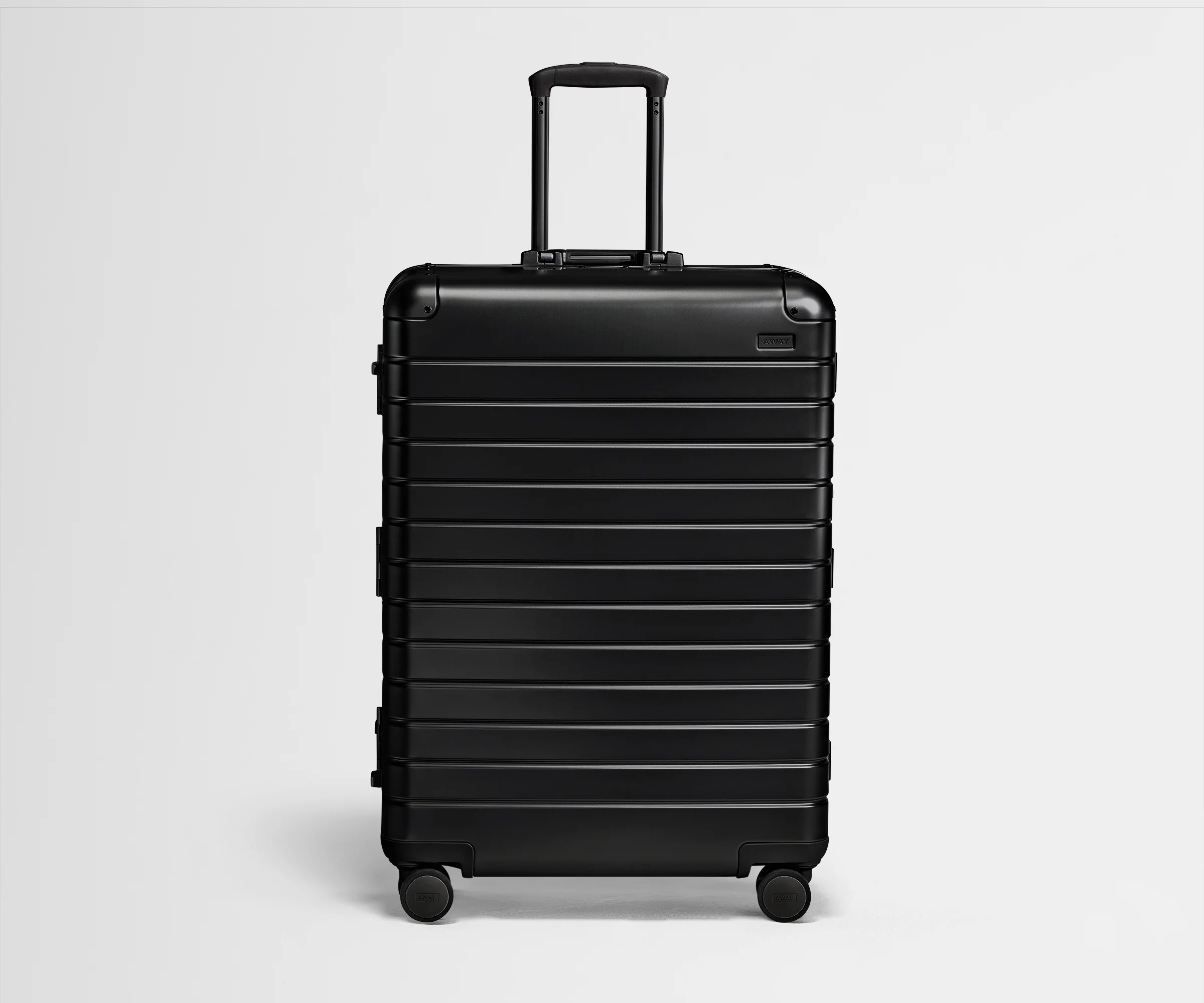 Front view of the Large: Aluminum Edition in Onyx Black