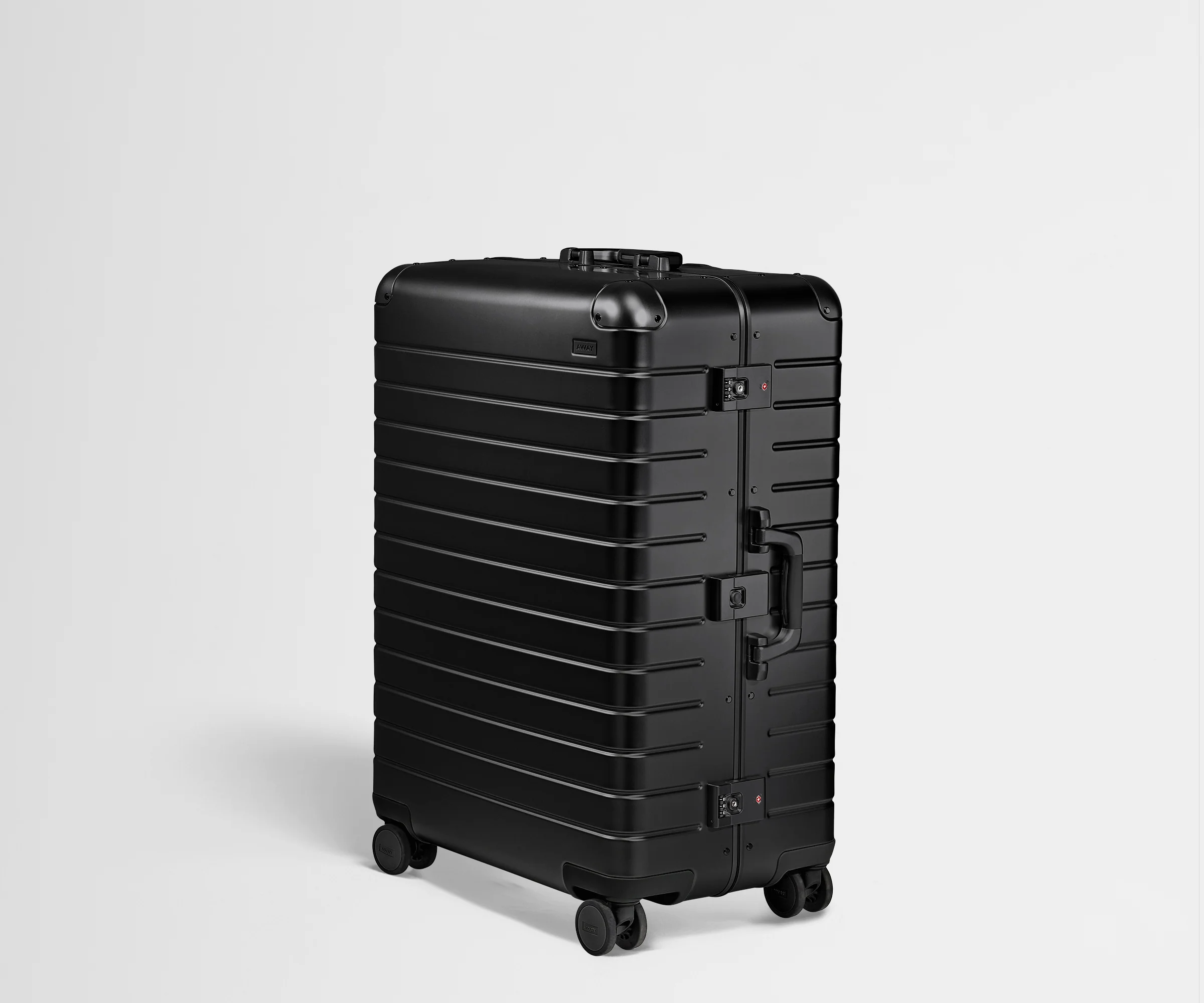 Angled product view of The Large: Aluminum Edition in Onyx Black
