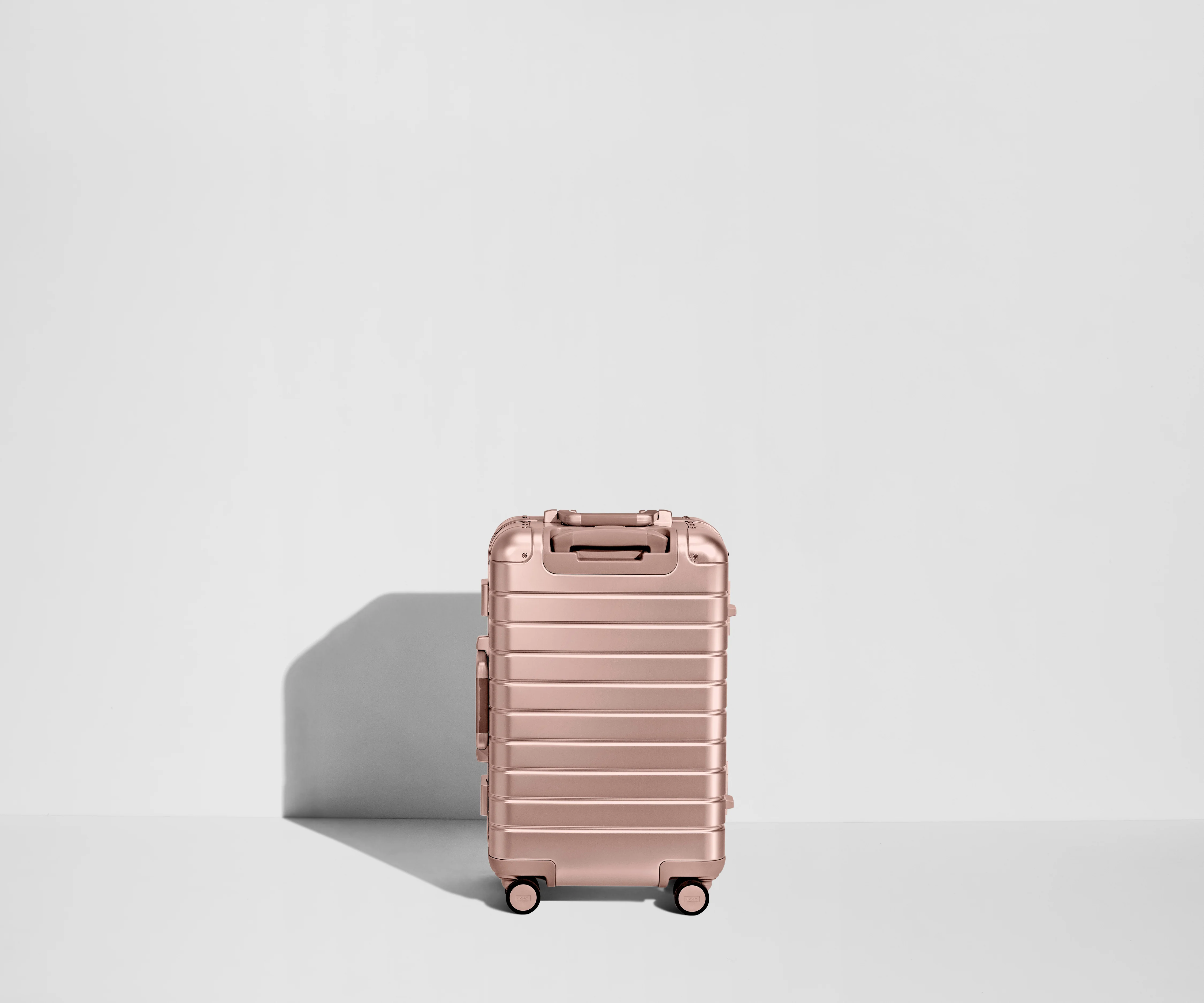 Back view of the Aluminum Edition Bigger Carry-On