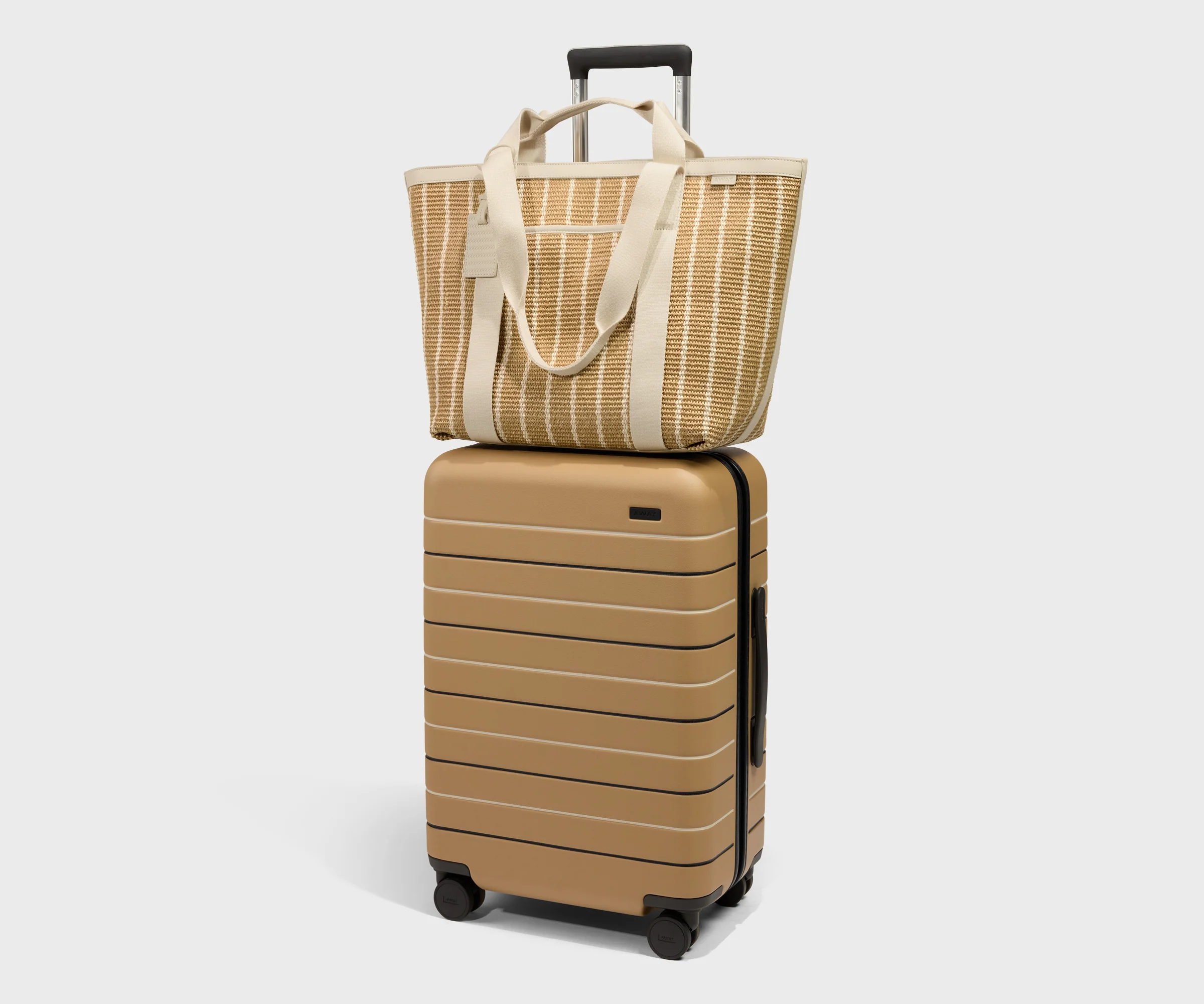 Riviera Straw Tote in White Seagrass