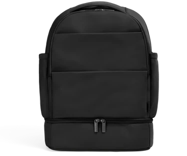 The Double Diaper Backpack in Jet Black