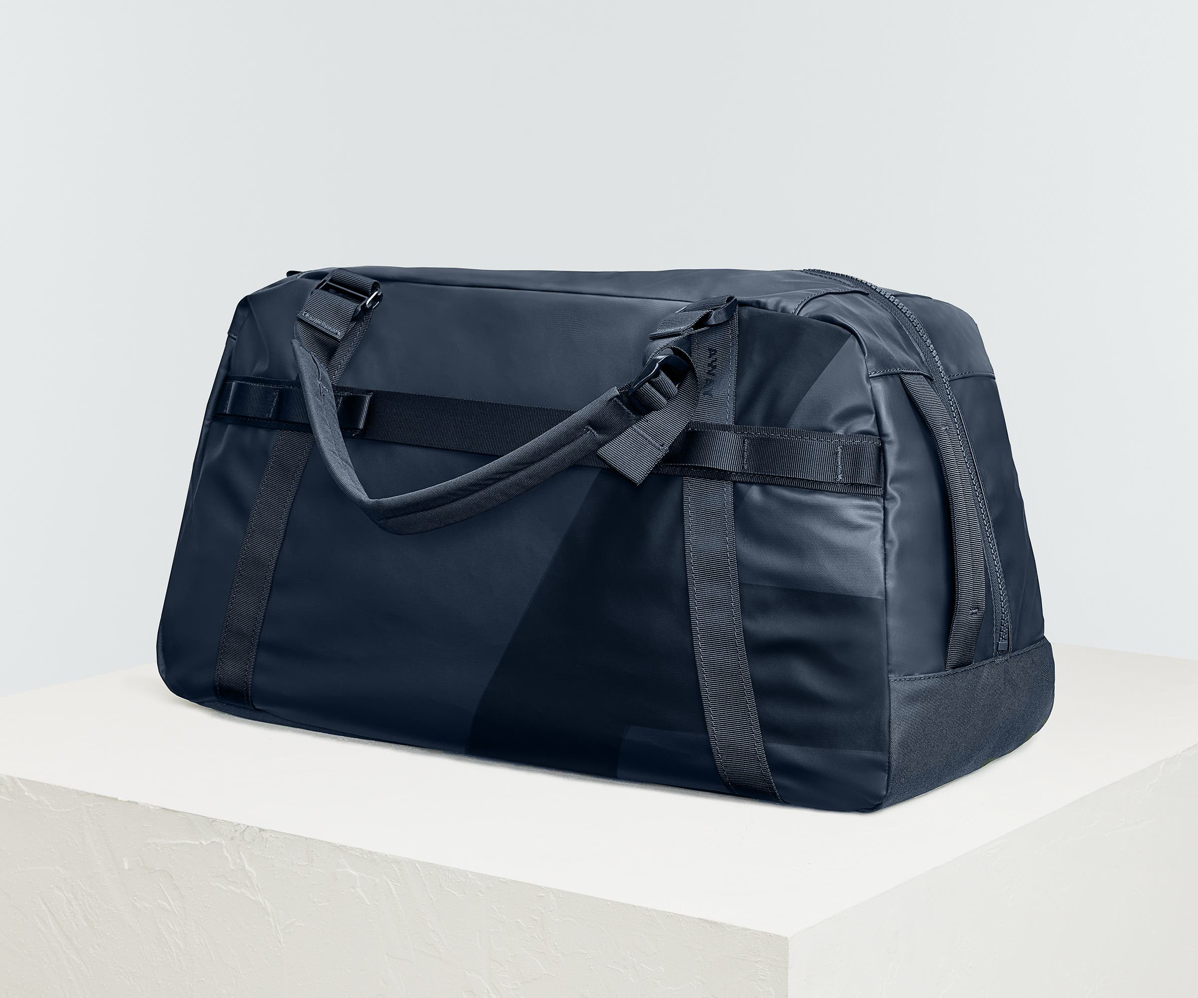 Angled view of the 55L Active Duffle bag