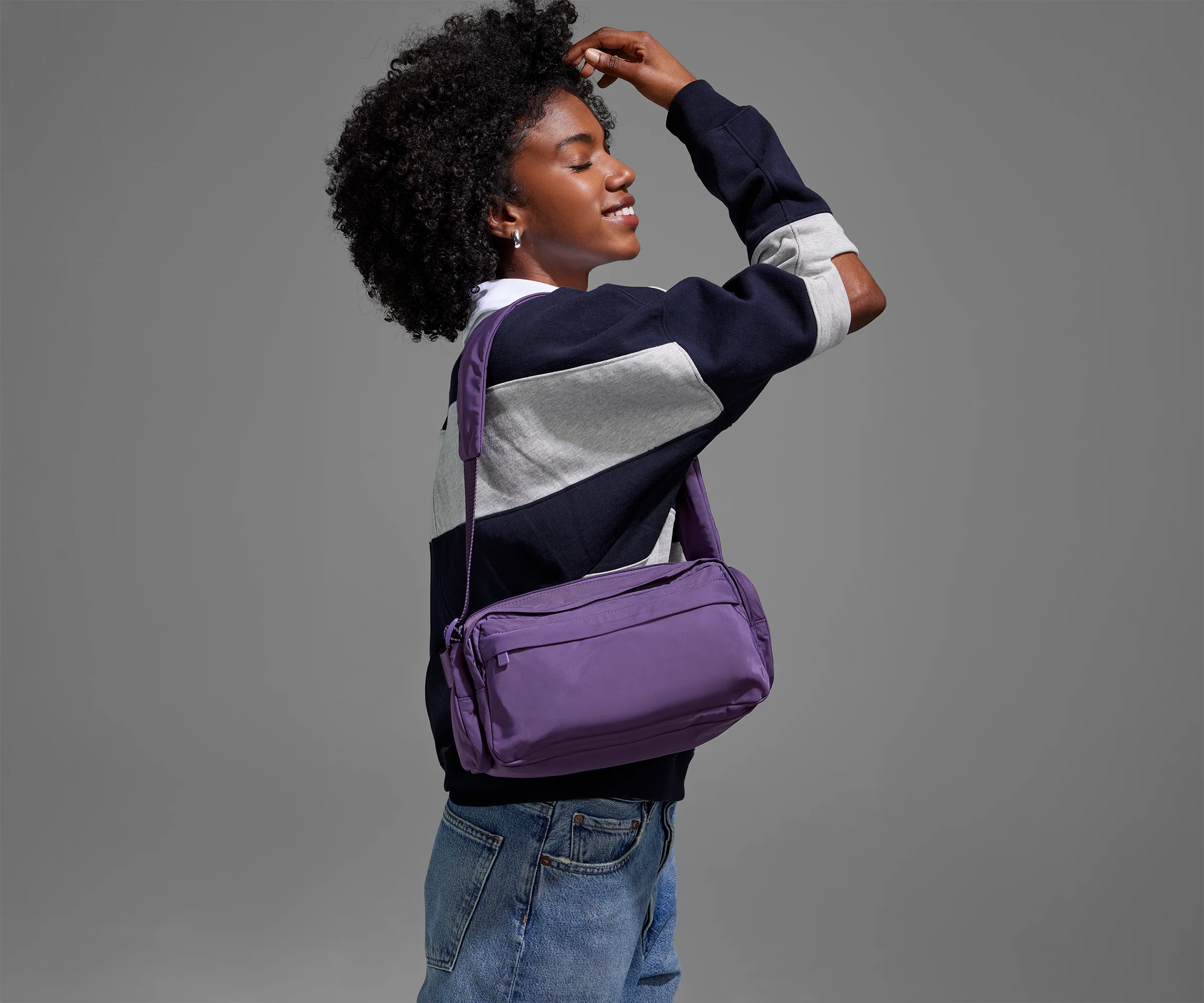 Person wearing the Featherlight Cargo Pack