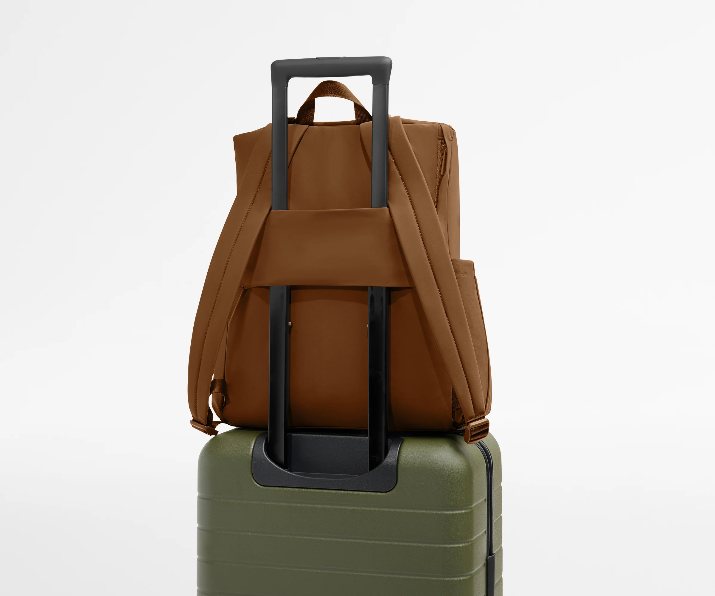 Featherlight Diaper Backpack in Amaro Brown