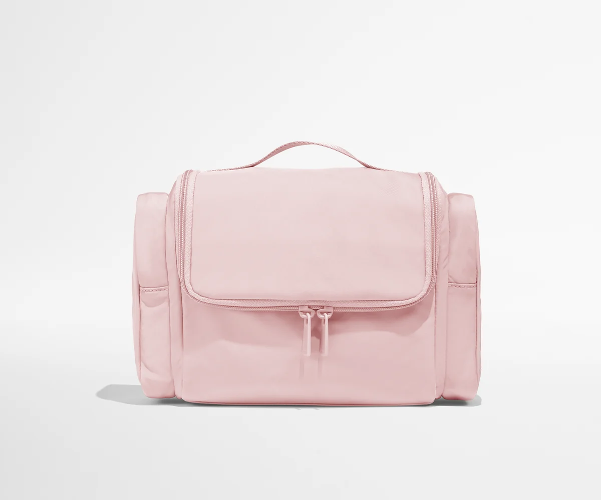 Featherlight Hanging Travel Vanity in Blush Pink