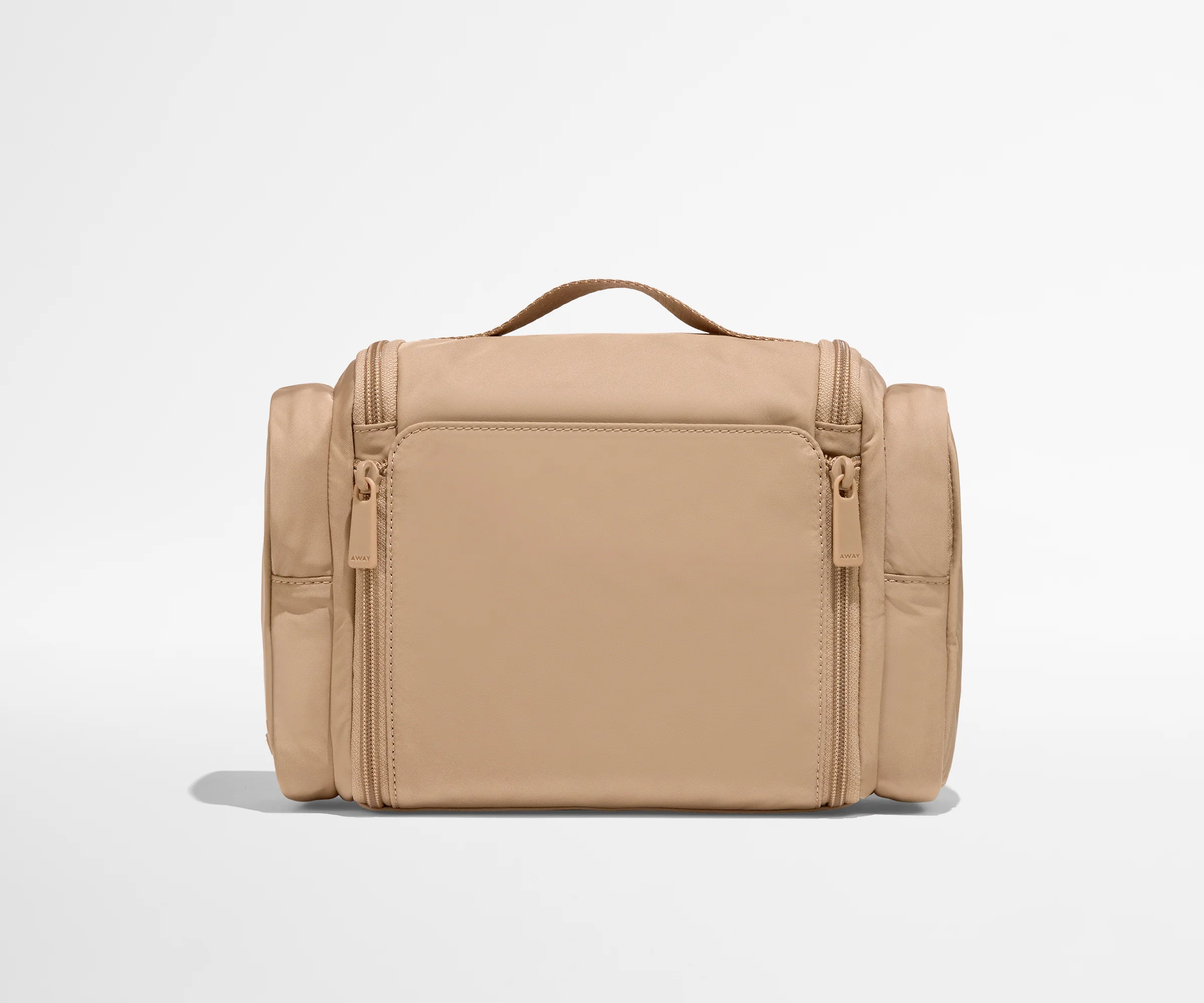 Featherlight Hanging Travel Vanity in Camel Brown