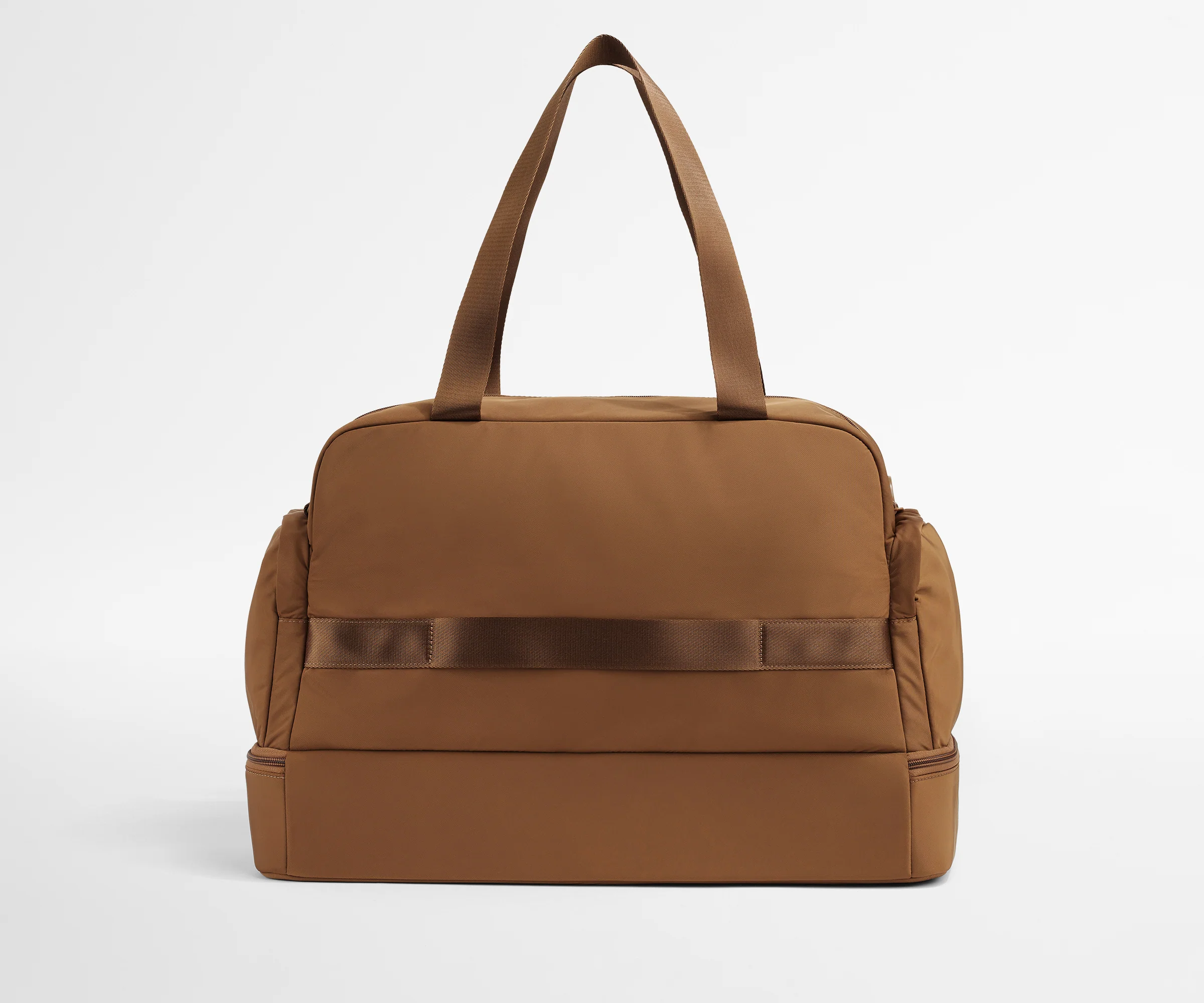 Trolley sleeve on the back of the Featherlight Weekender
