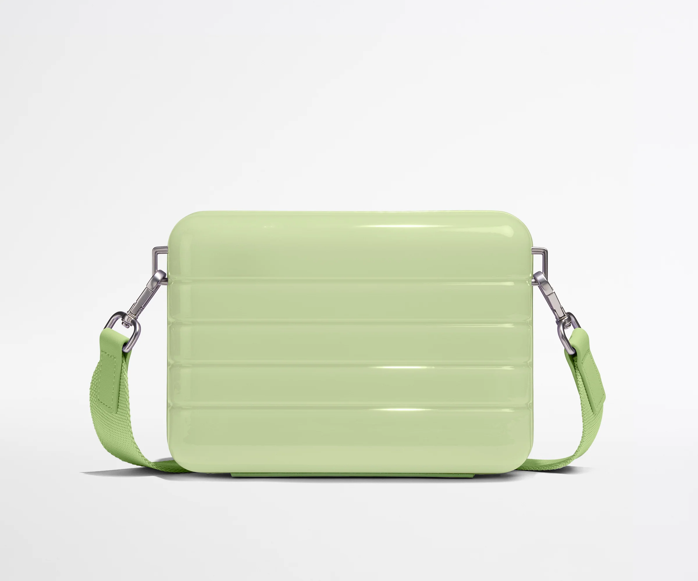 The Mini Crossbody in Glazed Matcha Milk Green