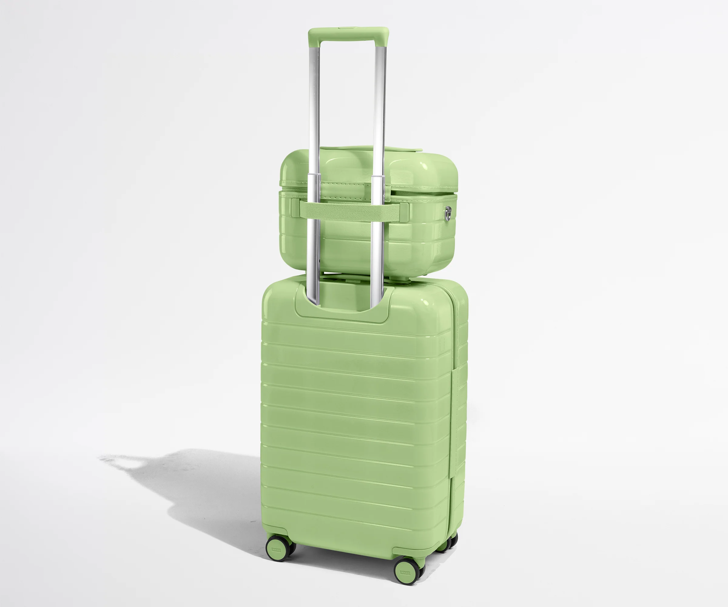 The Train Case in Glazed Matcha Milk Green