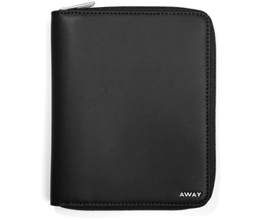 Travel Wallet in Jet Black
