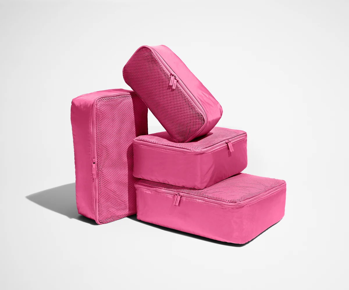 Insider Packing Cubes (Set of 4) in Island Pink