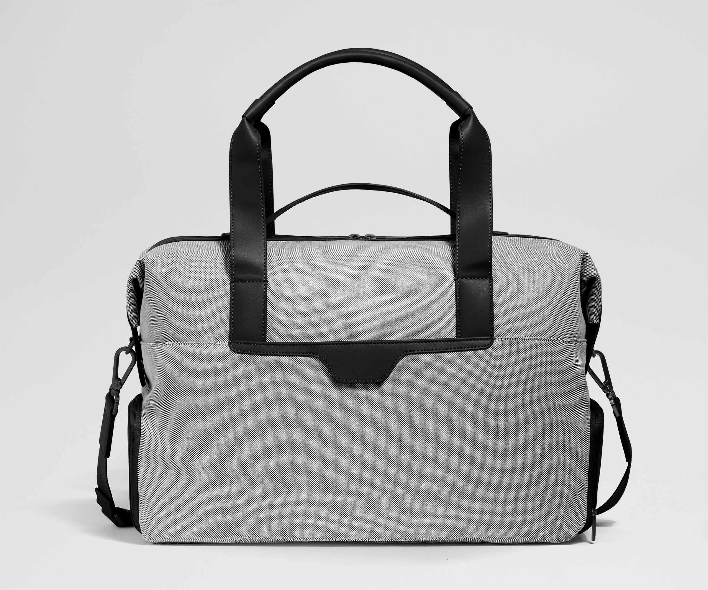 Canvas Overnight Bag in Jet Black