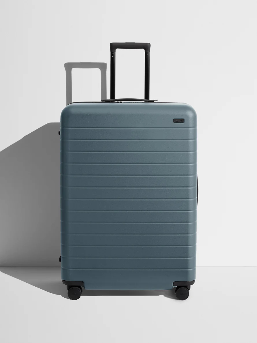 Front view of a Coast Blue Large suitcase