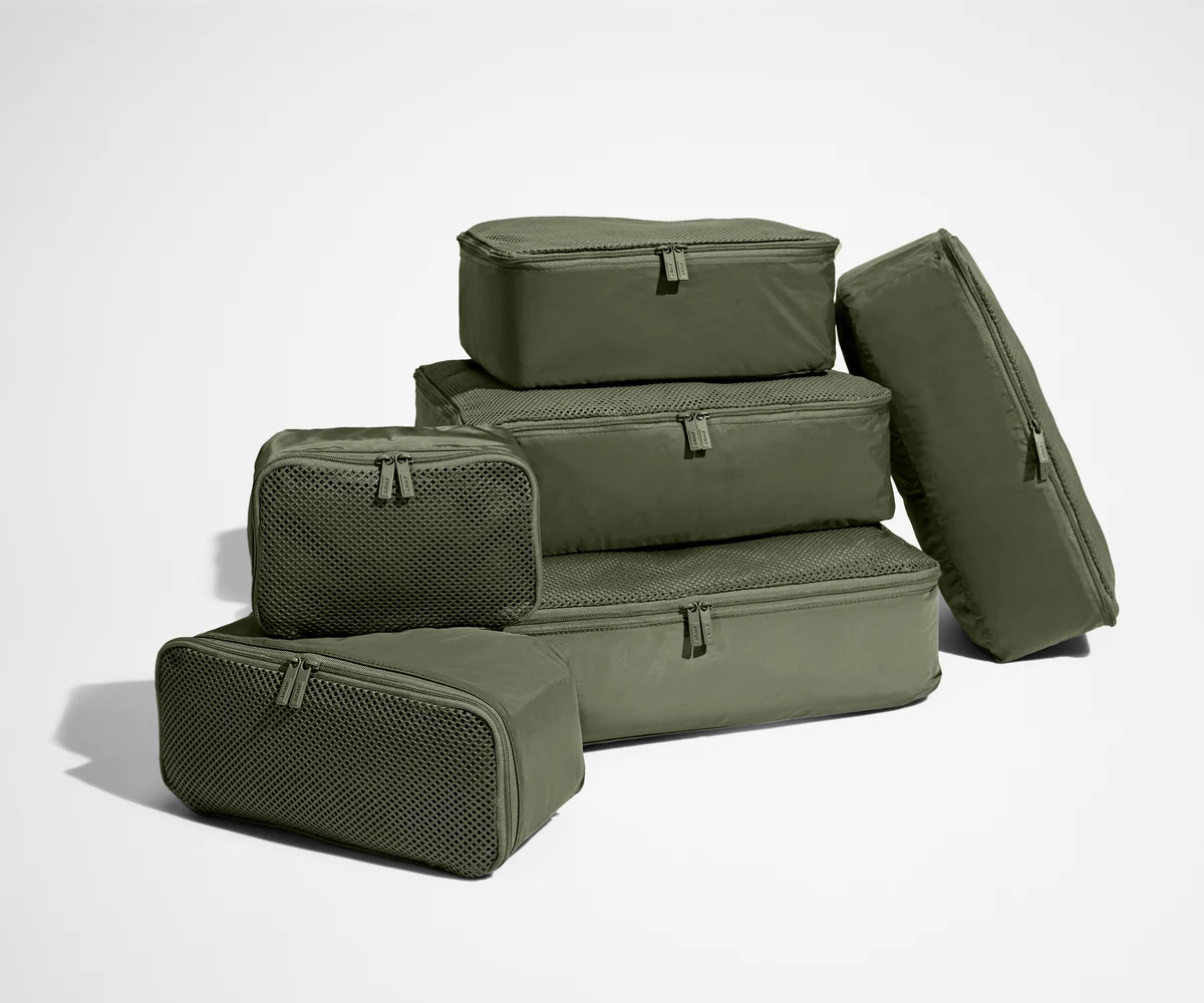 Insider Packing Cubes (Set of 6) in Olive Green