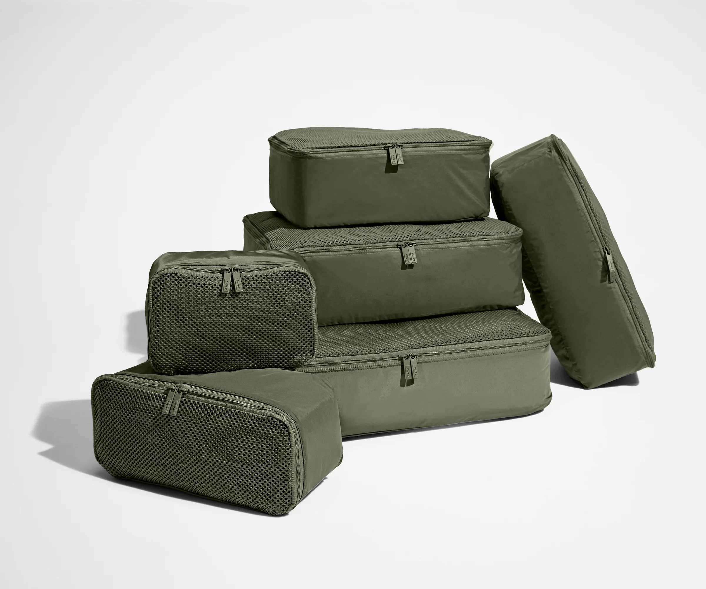 Insider Packing Cubes (Set of 6) in Olive Green