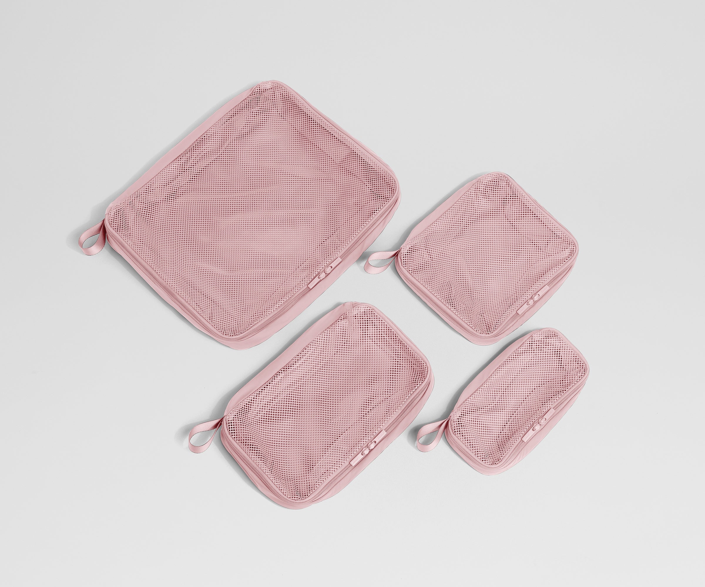 Compression Packing Cubes in Blush Pink