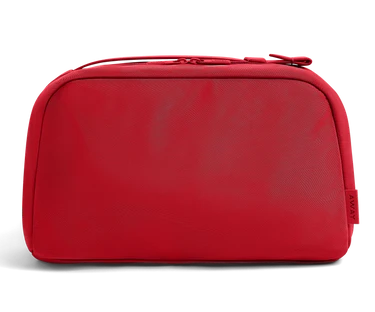 Large Toiletry Bag in Cherry Red