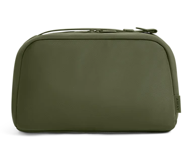 Large Toiletry Bag in Olive Green