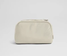 Large Toiletry Bag in Salt White