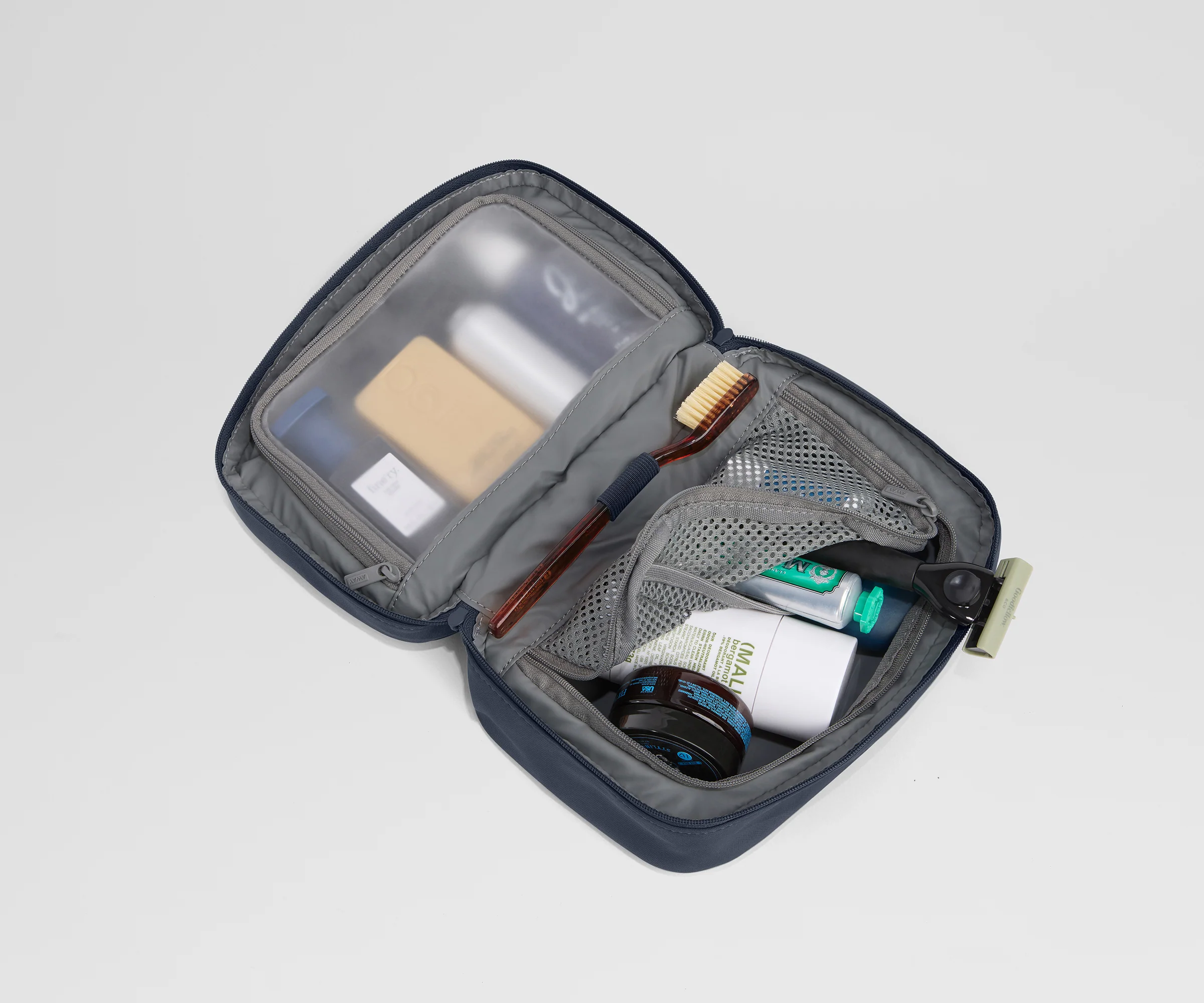 Small Toiletry Bag in Navy Blue