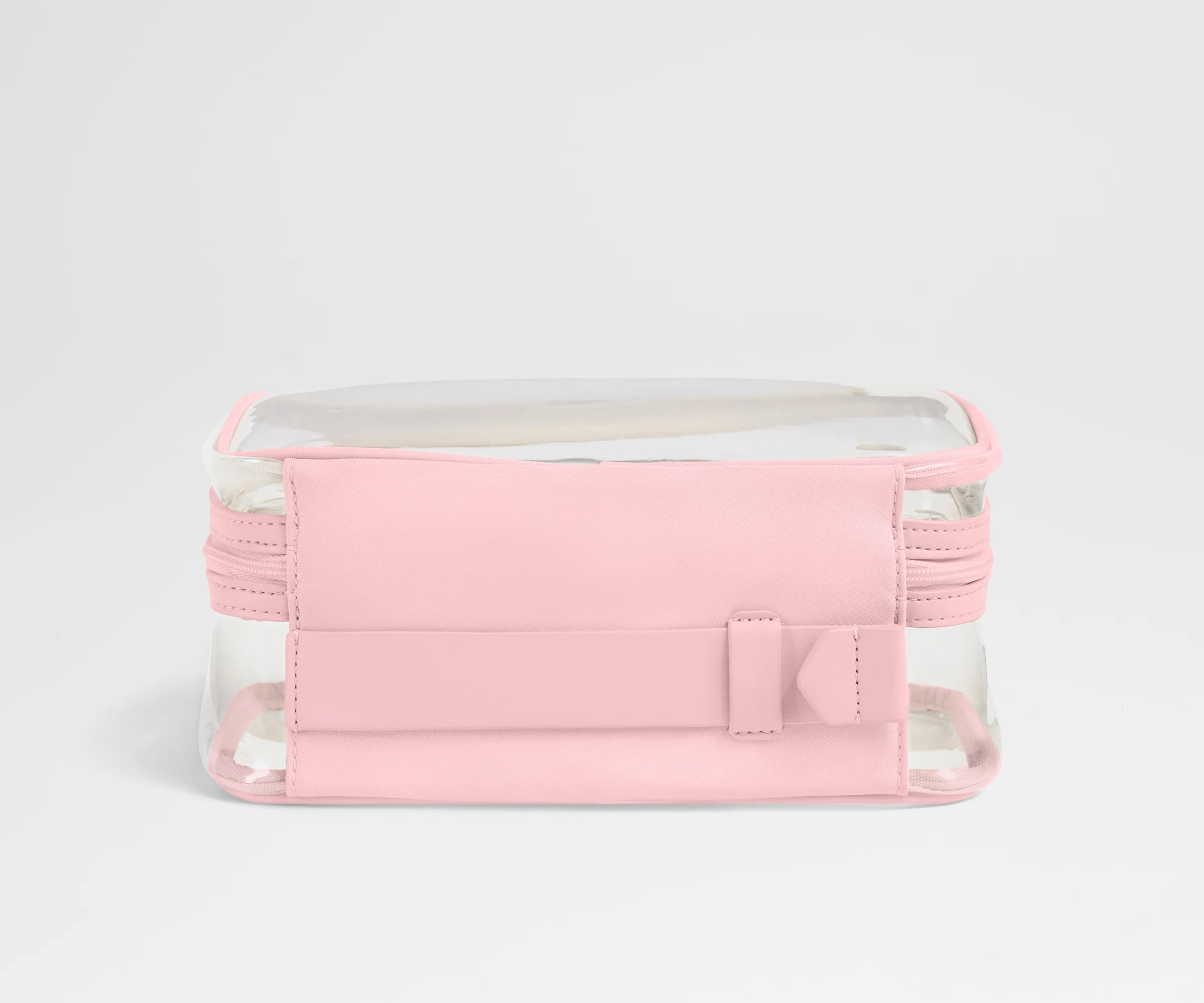 Clear Toiletry Bag in Blush Pink