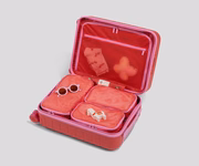 Kids Packing Cubes in Jessie Red