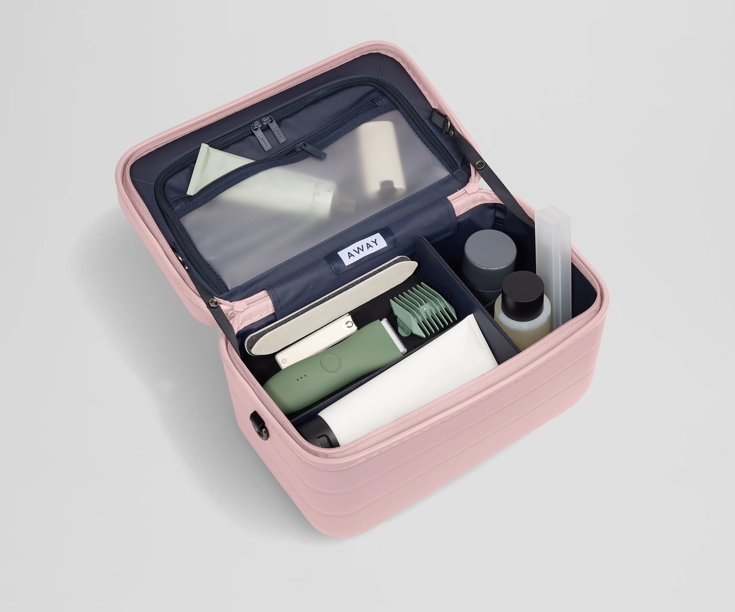 The Train Case in Blush Pink