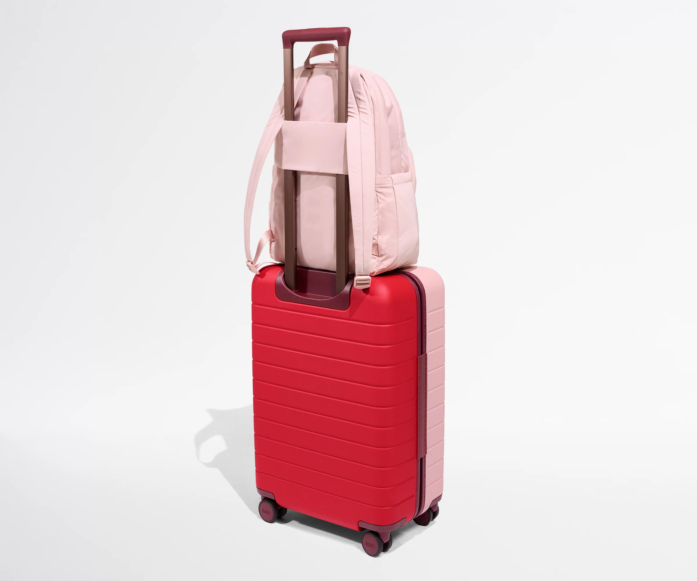 Large Featherlight Backpack in Blush Pink